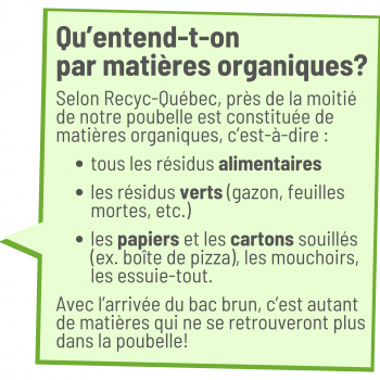 Les déchets, ça ne va pas dans le bac brun!